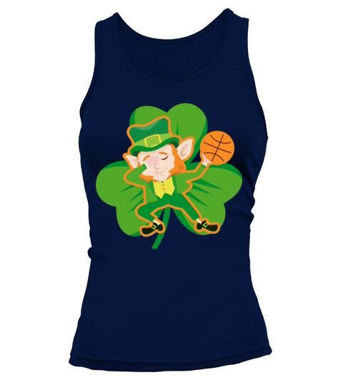 Dabbing Leprechaun Basketball Funny St Patricks Tank top Woman