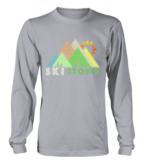 Ski Stowe Shirt-Retro Vintage Stowe, VT T-Shirt Long sleeved Unisex