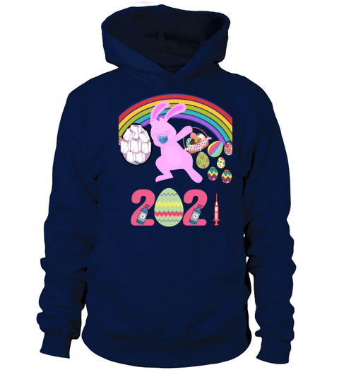 Happy Easter 2021 Dabbing Bunny Masked Women's Hoodie