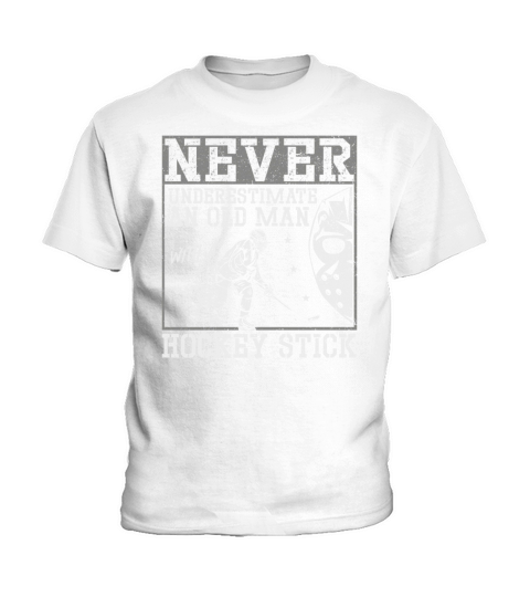 Ice Hockey Vintage Dad Father Kids T-Shirt