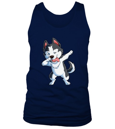 Dabbing Siberian Husky Dog Lover Tank Top Unisex
