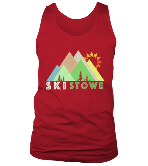 Ski Stowe Shirt-Retro Vintage Stowe, VT T-Shirt Tank Top Unisex