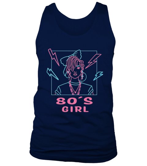 80s Girl Retro Born in the 80s Birthday Women Men's Tank Top