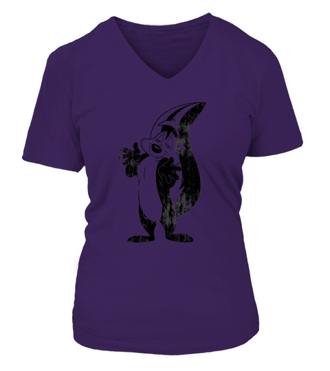 Pepe Le Pew Vintage Portrait V-neck T-Shirt Woman