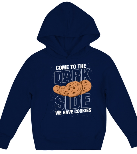 Come to the dark side we have cookies Geek Nerd Kids Hoodie