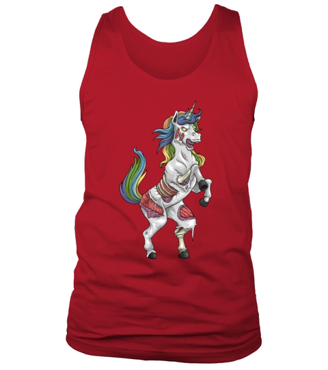 Zombie Unicorn Halloween costume Zombiecorn Men's Tank Top