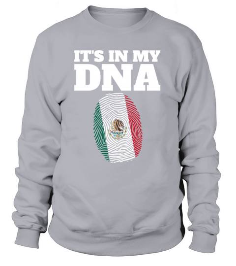 Its In My DNA Mexican Flag Mexico Fingerprint Women's Sweatshirt