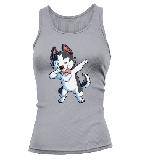 Dabbing Siberian Husky Dog Lover Tank top Woman