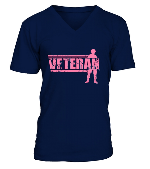 Army Marine Veteran Mom Veterans Soldier Men's V-Neck T-shirt