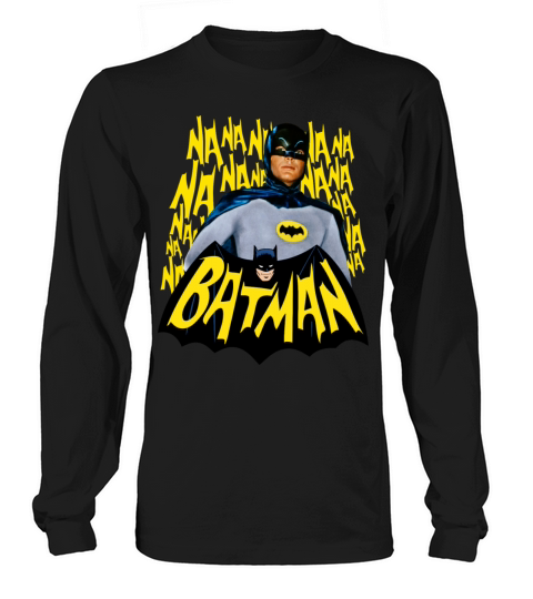 DC Comics Batman Vintage Actor Theme Song Women's Long Sleeve