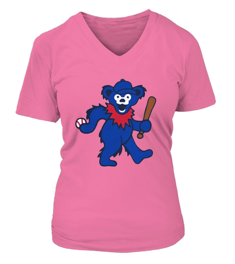 Grateful Dead Dancing Bear Baseball shirt V-neck T-Shirt Woman