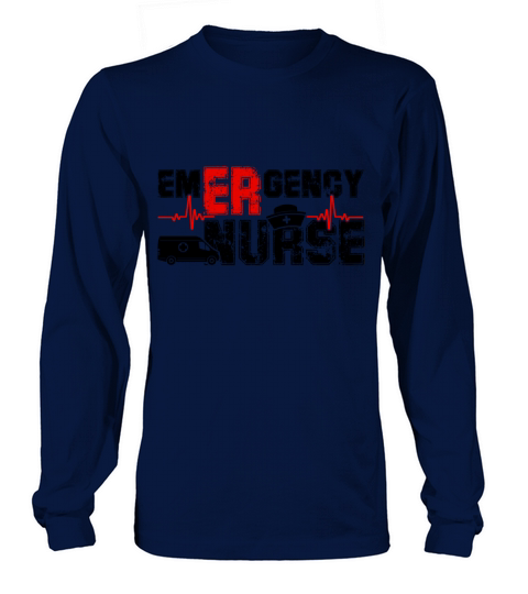 Emergency Nurse Shirt Women's Long Sleeve