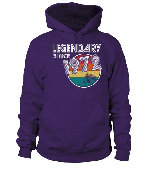 50th Birthday Vintage 1972 Legendary Since 1972 Women's Hoodie