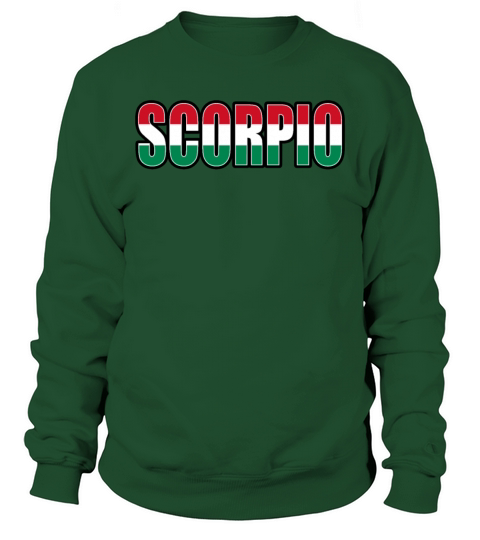 Scorpio Hungarian Horoscope Heritage DNA Flag Sweatshirt Unisex