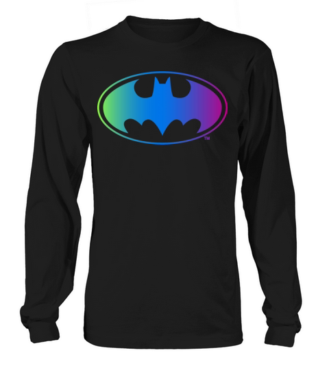 Batman Neon Logo Colors Women's Long Sleeve