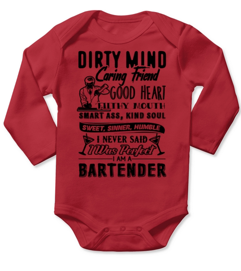 I Am A Bartender Shirt Long Sleeve Baby One-Piece