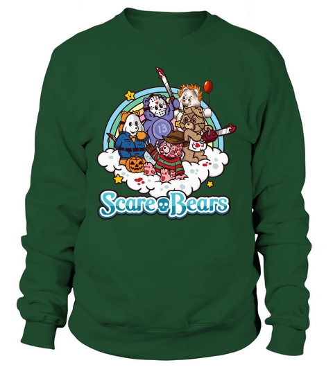 Horror Movie Characters Scare Bears Halloween Sweatshirt Unisex