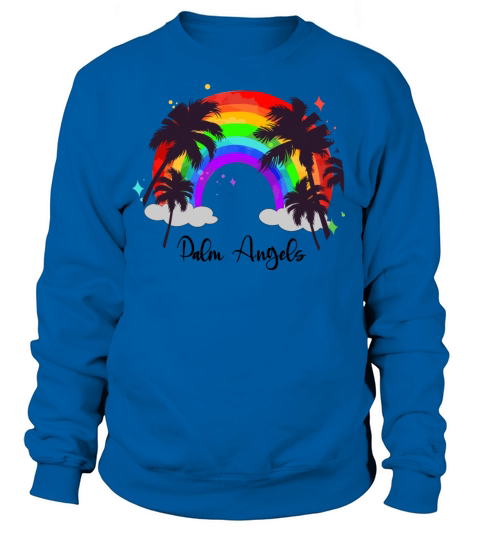 palm angels Gifts Rainbow T Shirts Sunset Shirt Women's Sweatshirt
