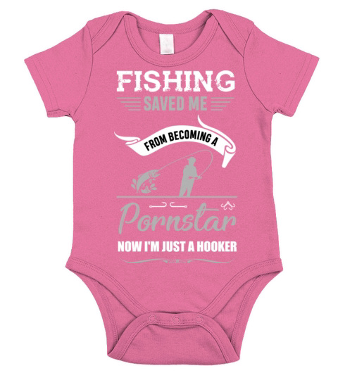 Fishing Fisherman Pornstar Hooker Angler Gift Short Sleeve Baby One-Piece