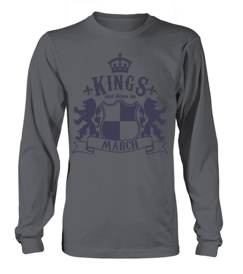 Kings are born in March Women's Long Sleeve