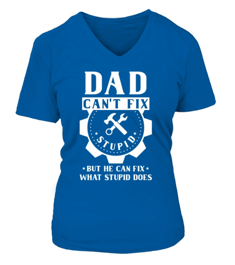 Dad Cant Fix Women's V-Neck T-shirt