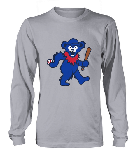 Grateful Dead Dancing Bear Baseball shirt Long sleeved Unisex