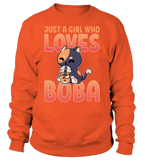 Just a Girl Who Loves Boba Tea Gift Kawaii Women's Sweatshirt
