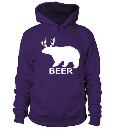 Bear Deer Beer Funny Drinking Beer Women's Hoodie