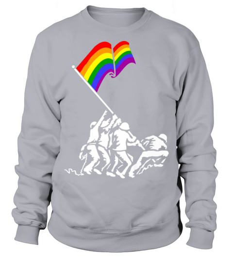 Veteran Gift-Iwo Jima Pride Flag Lgbt Rights For M Men's Sweatshirt