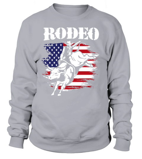 American Flag 4th Of July Vintage USA Flag Rodeo Women's Sweatshirt