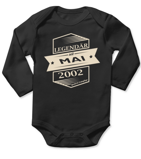 Birthday May 2002 German Long Sleeve Baby One-Piece