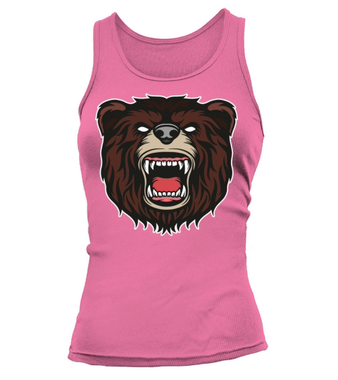 Bear Roar Bears Head Fun Nature Design Animal Gift Women's Tank Top