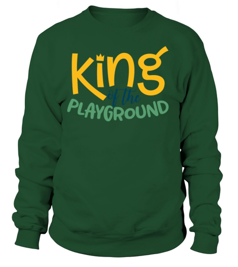 King Of The Playground First Day Or School Uniform For Boys Funny Humor Crown Graphic Love School Women's Sweatshirt
