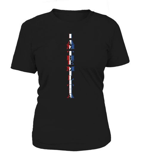 i am the militia vertical block stucker Women's T-Shirt