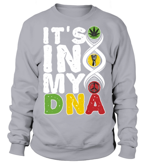 Its In My DNA Fingerprint Gift for Reggae Music Women's Sweatshirt
