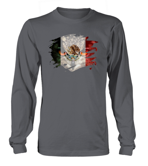 Mexico Flag and Menacing Owl Women's Long Sleeve