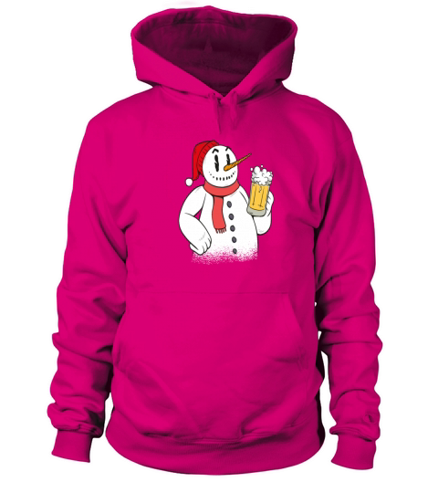 Snowman Christmas Beer Winter Men's Hoodie