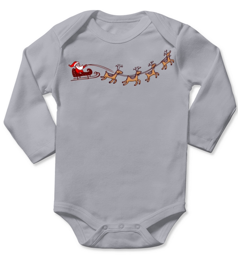 Christmas - Santa - December Long Sleeve Baby One-Piece