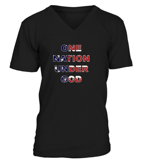One Nation Under God Men's V-Neck T-shirt