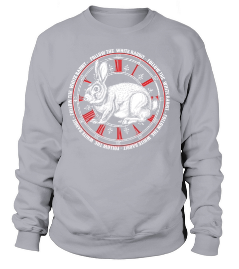 Follow The White Rabbit Wonderland Easter Bunny Women's Sweatshirt