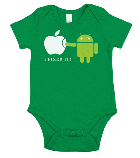 Android Short Sleeve Baby One-Piece