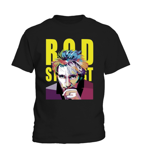 Vintage Rod Stewart Paint Art Kids T-Shirt