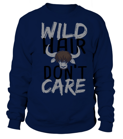 Wild Hair Dont Care - Cow Women's Sweatshirt