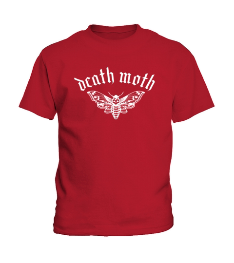 Death Moth Gothic Goth Grunge Kids T-Shirt