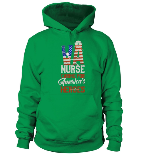 VA Nurse Caring For Americas Heroes Veterans Affairs Women's Hoodie