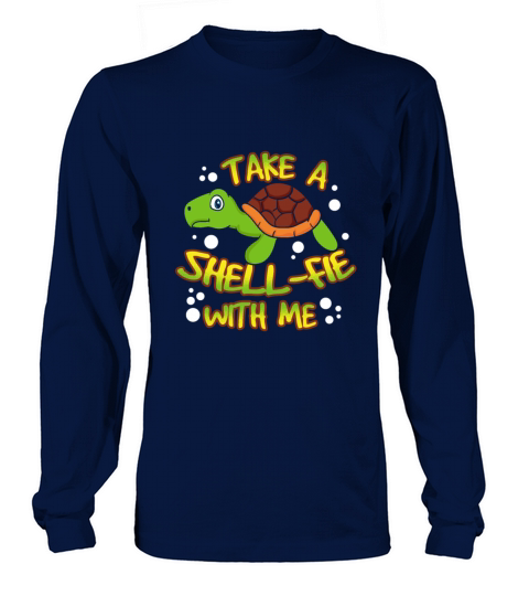Turtle - Take A Shell-fie With Me - Beach Men's Long Sleeve