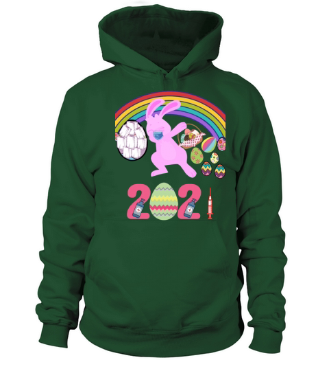 Happy Easter 2021 Dabbing Bunny Masked Men&#039;s Hoodie