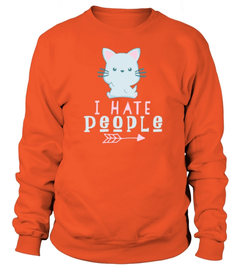 Cat I Hate People Men's Sweatshirt