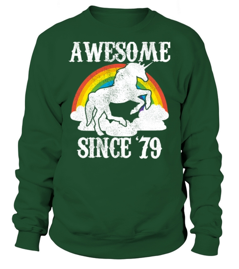 Awesome Since 1979 - 40th Birthday Unicorn Gift Men's Sweatshirt