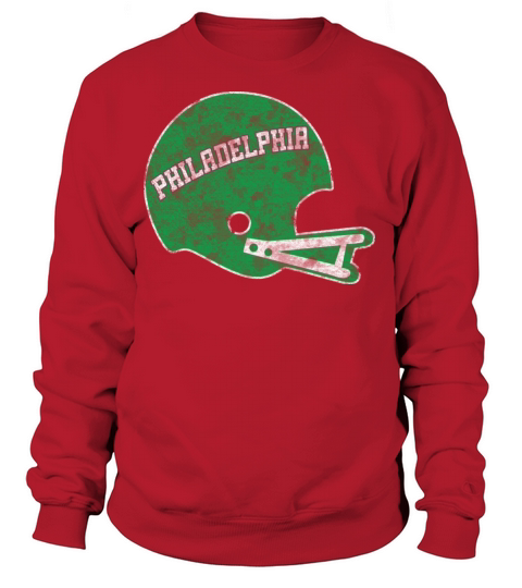 Vintage Throwback Philadelphia Football Helmet Women's Sweatshirt